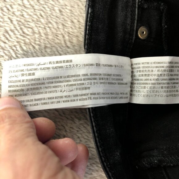 Abercrombie & Fitch Womens Jeans Size 27/4 Simone High Rise Jean Legging Black - Picture 11 of 14